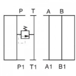 NG10 Pressure relief valve in P